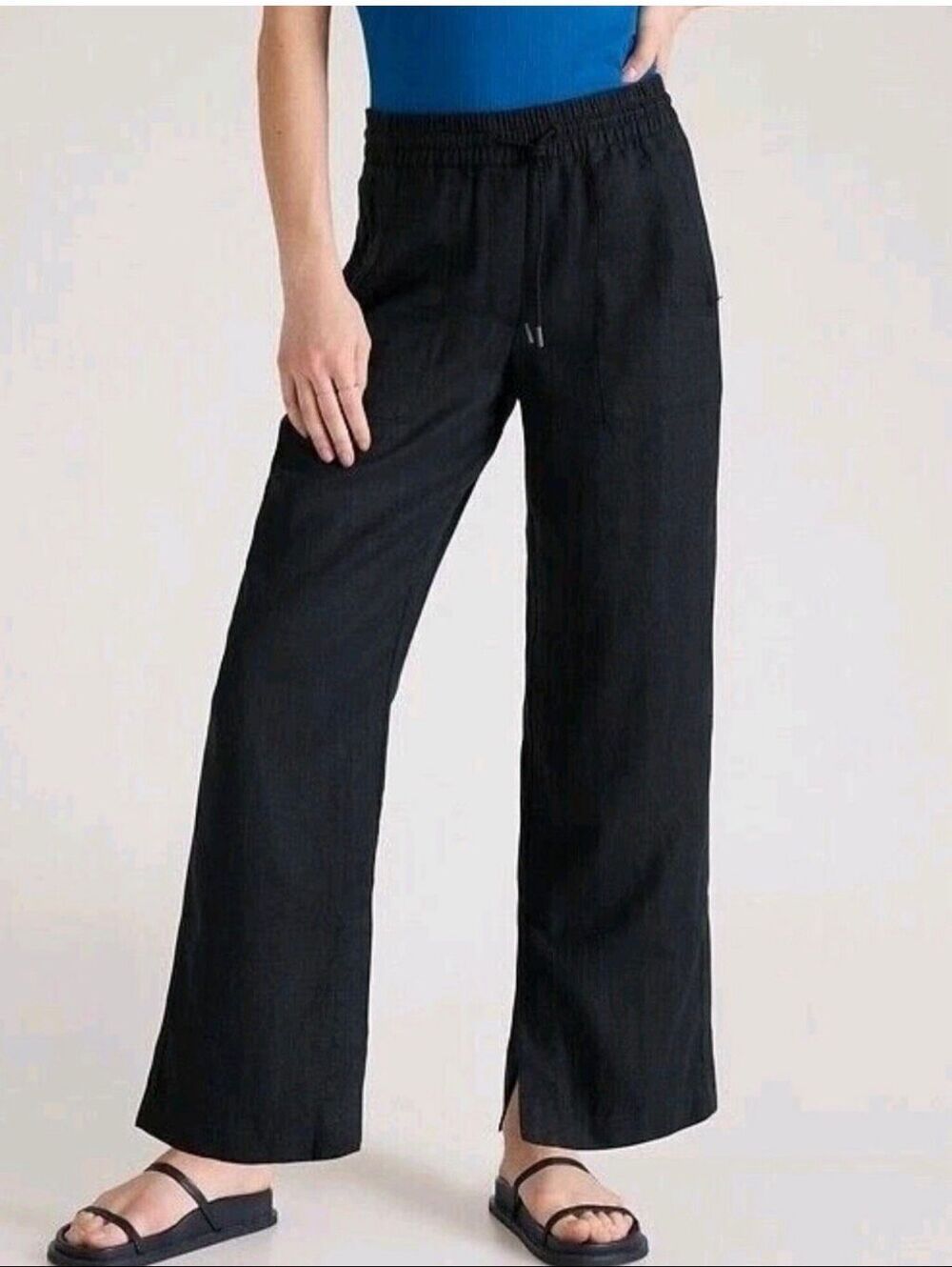 Athleta Retreat Wide Leg Linen Pant M